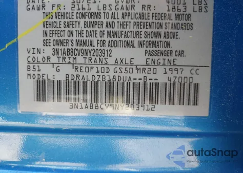 2022 Nissan Sentra Sv Xtronic Cvt from USA, damaged, VIN 3N1AB8CV9NY203912